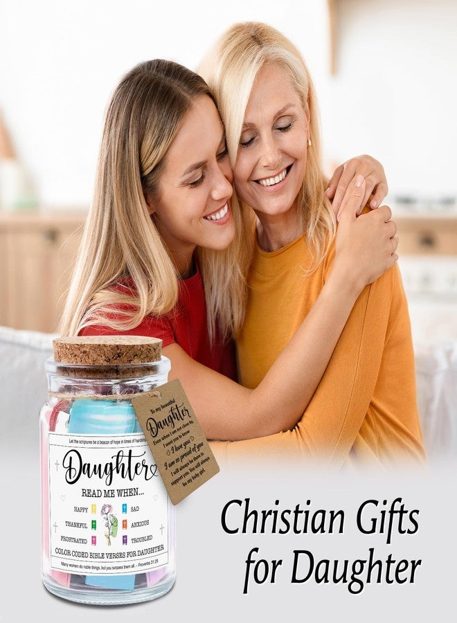 NewEleven Christmas Gifts for Daughter - Inspirational, Birthday Gifts For Daughter, Teen Girl, Adult Daughters - Daughters Birthday Gift Ideas From Mom, Dad - Bible Verse Jar - Image 4